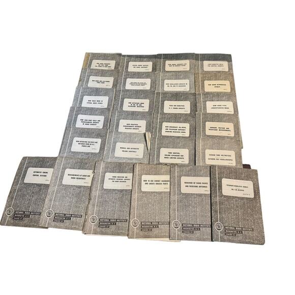 National Radio Institute Pioneer Home Study Reference Booklets (26) TV AM READ - Picture 1 of 10